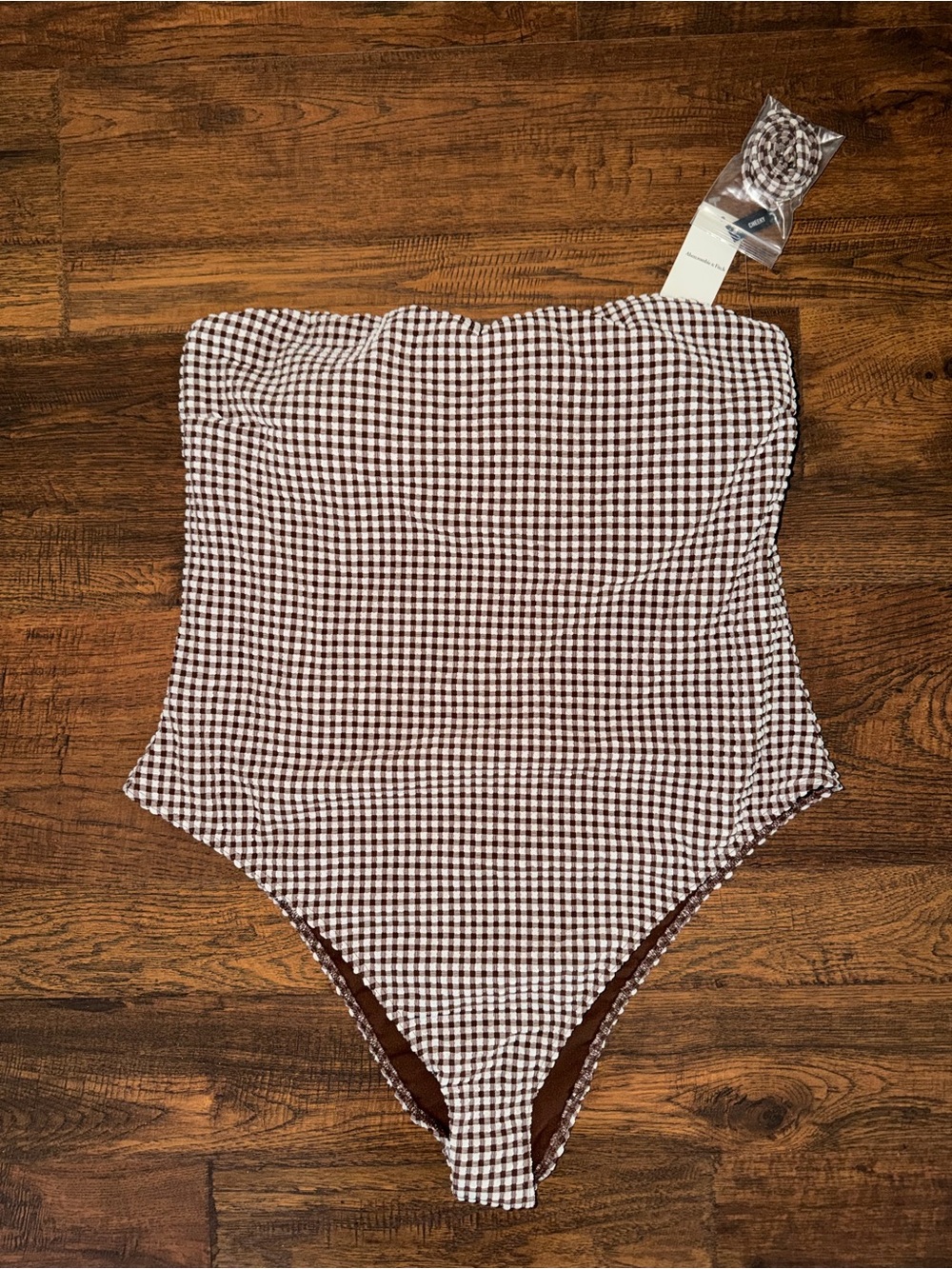 NWT A&F Gingham One-Piece Swimsuit
